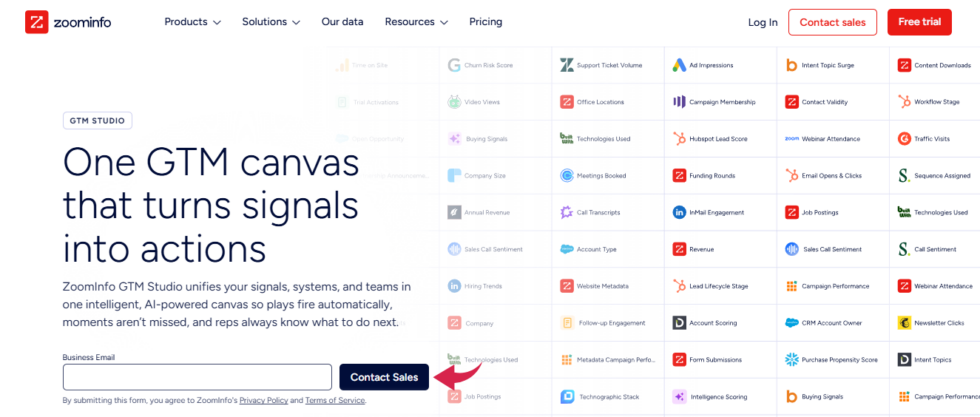 ZoomInfo GTM Studio