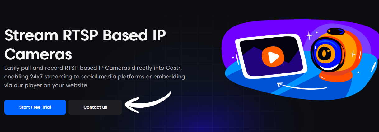 Castr IP Camera Streaming