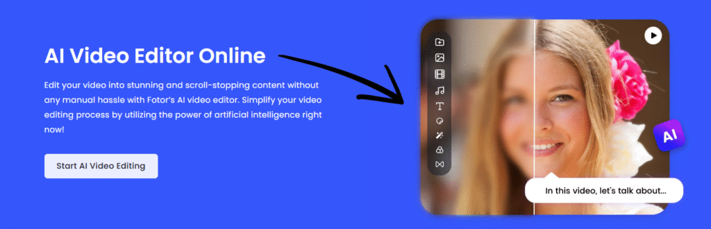 fotor ai video editor