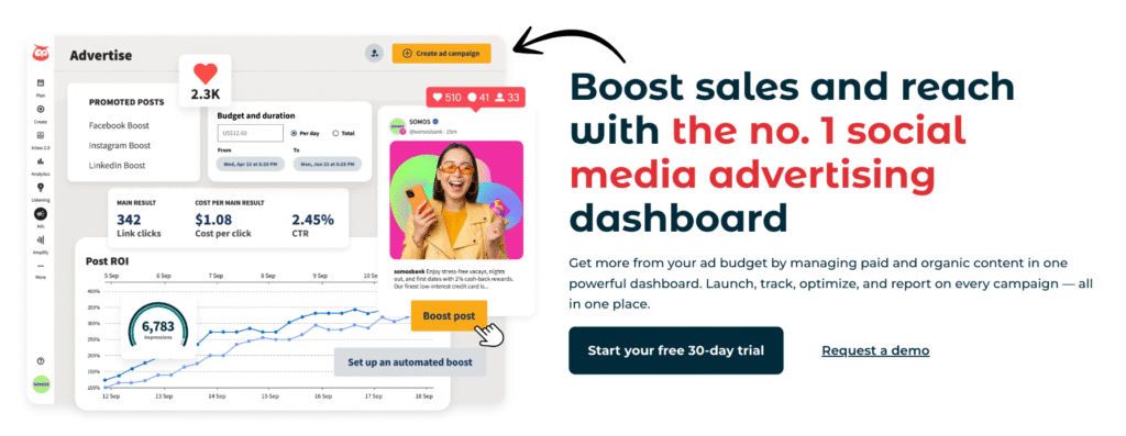 hootsuite advertising dashboard