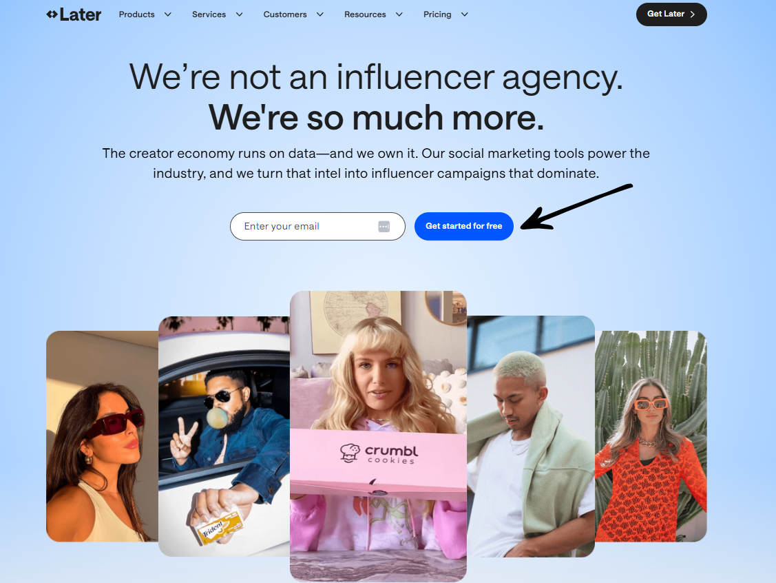 later homepage
