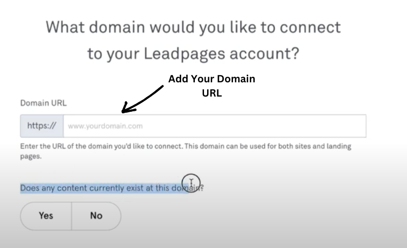 Add Your Domain URL