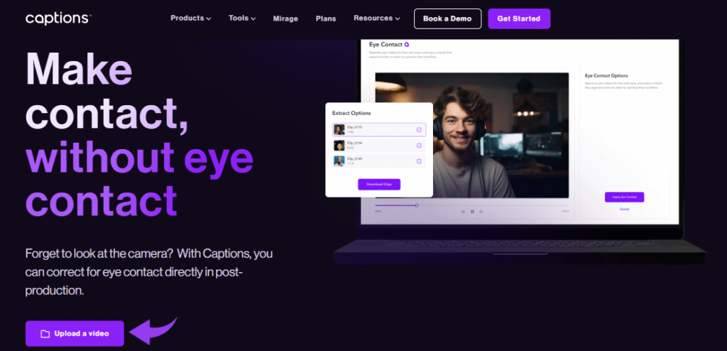 Captions AI Eye Contact