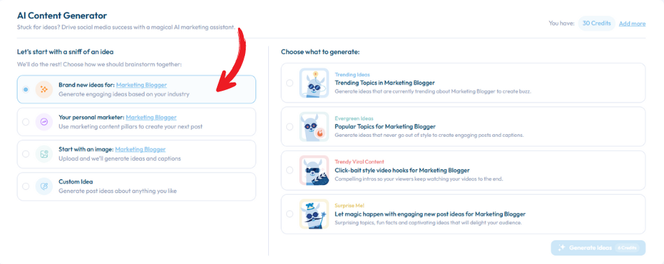 Plann AI Content Genator