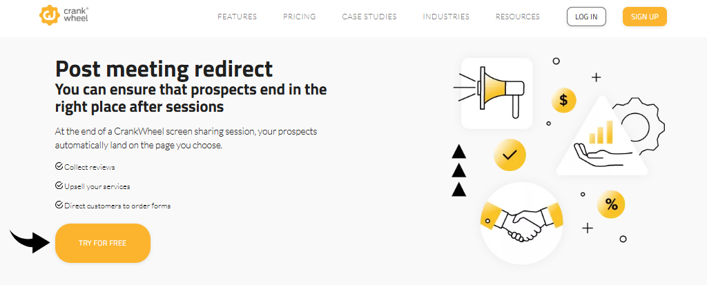 Crankwheel Post Meeting Redirection