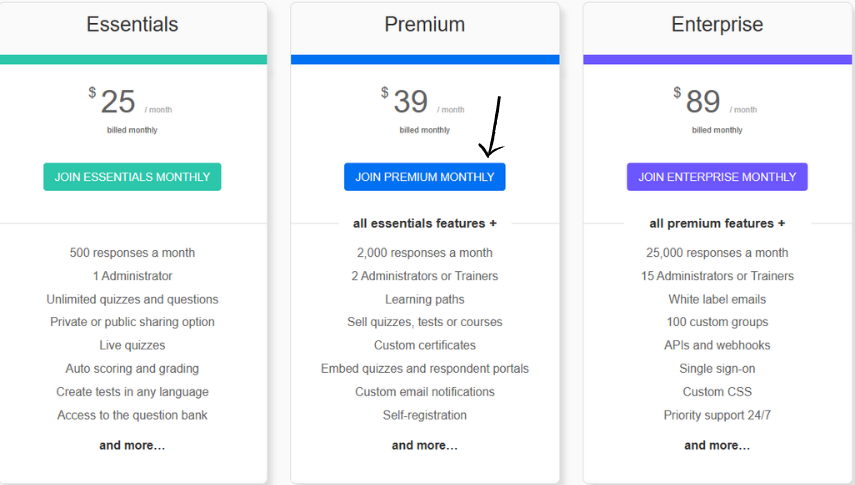 FlexiQuiz-pricing