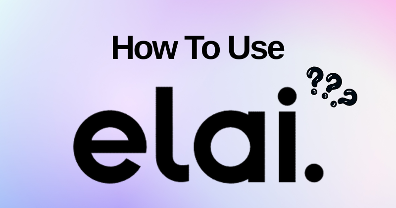 How to use Elai