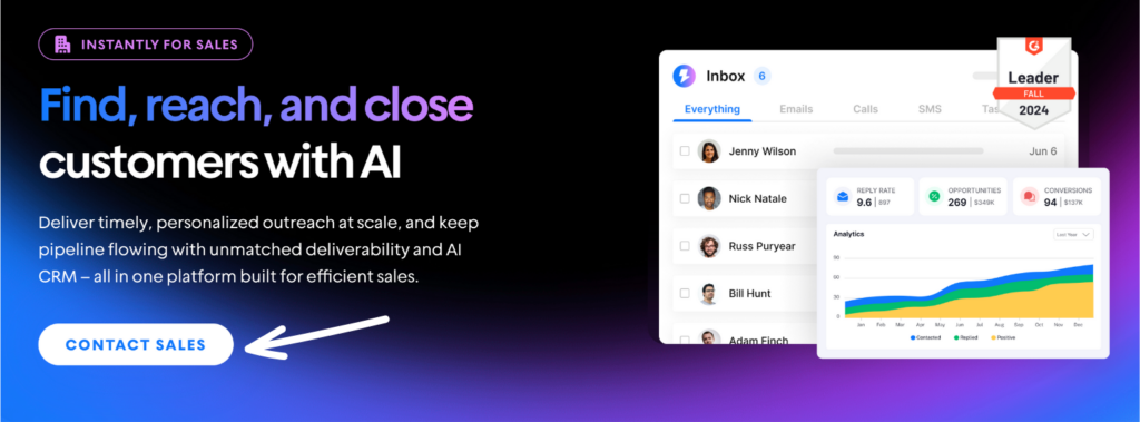 How to Use Instantly CRM to Boost Sales in 2026? 3 Instantly for Sales