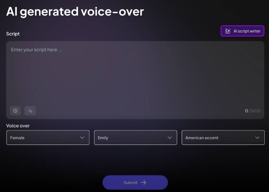 creatify ai generated voice over
