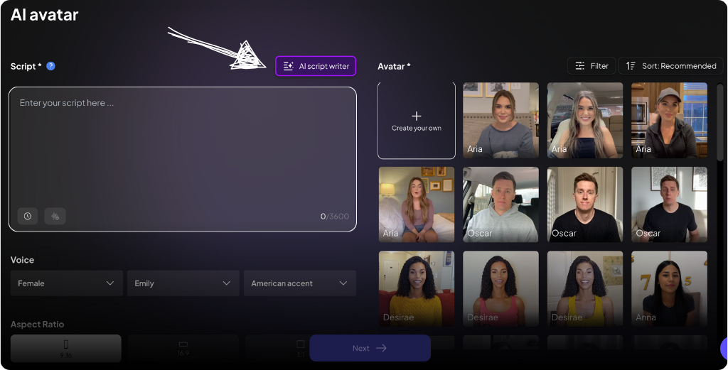 creatify ai avatar