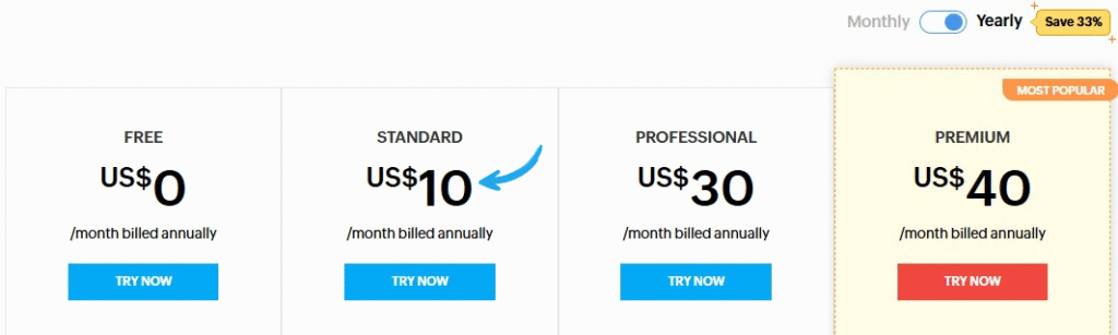 Zoho social pricing