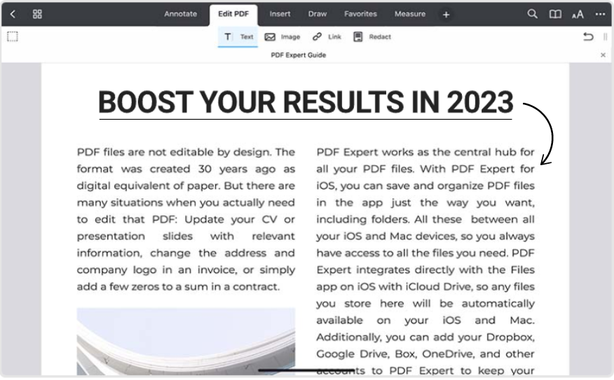 PDF expert Edit PDF