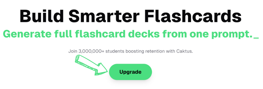 Caktus AI flashcards