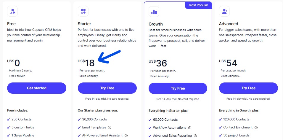 GoHighLevel vs Capsule CRM: Best Sales Performance in 2025? 9 Capsule CRM Pricing