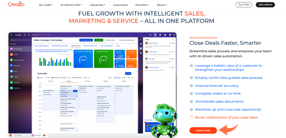 Creatio CRM Sales Automations