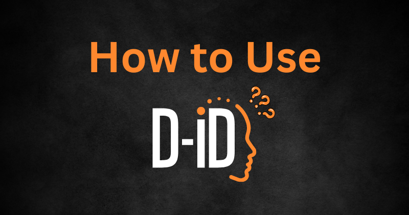 how to use d id