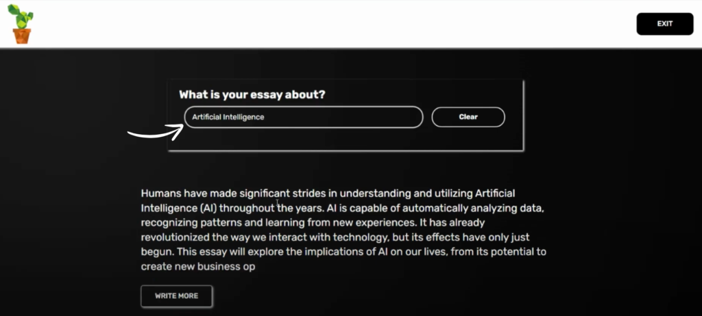 Essay Writer in Caktus AI