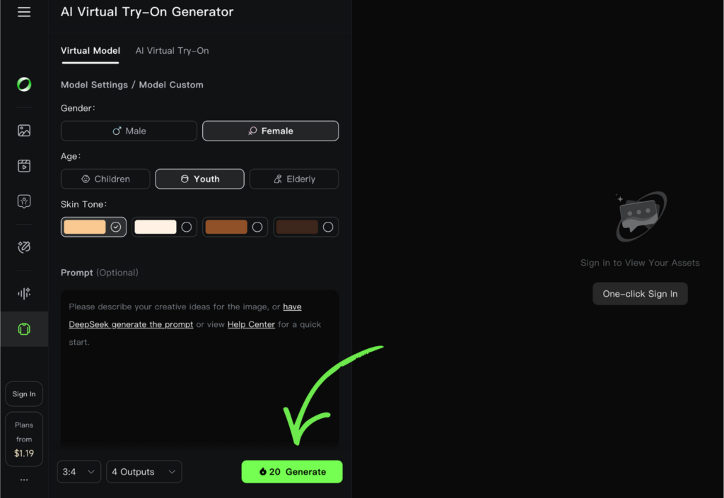kling ai virtual try-on generator