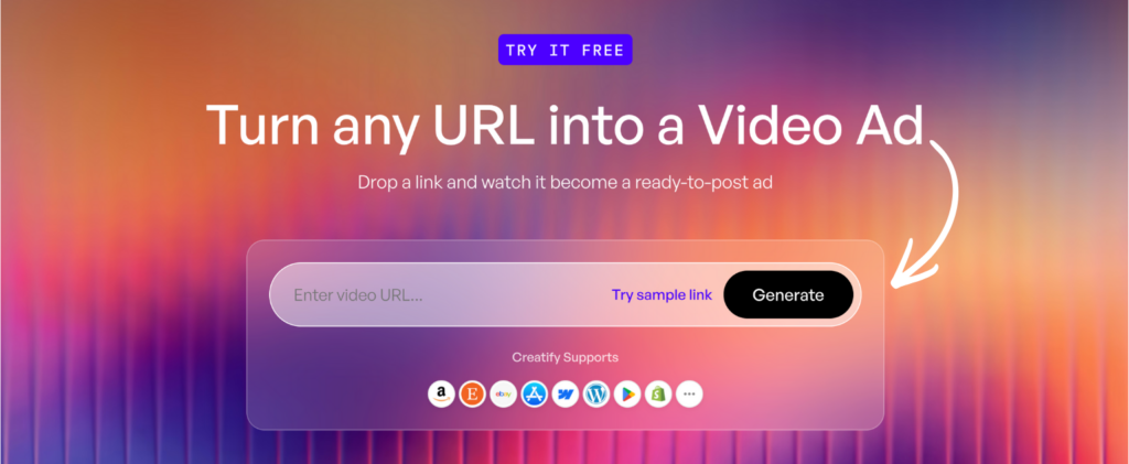 creatify URL to Ad Maker