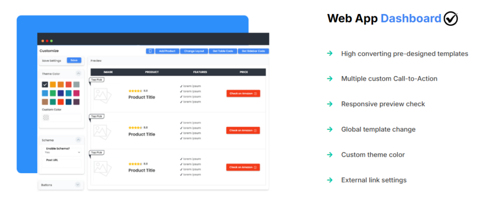 Affiliatable Customizable Dashboard Image
