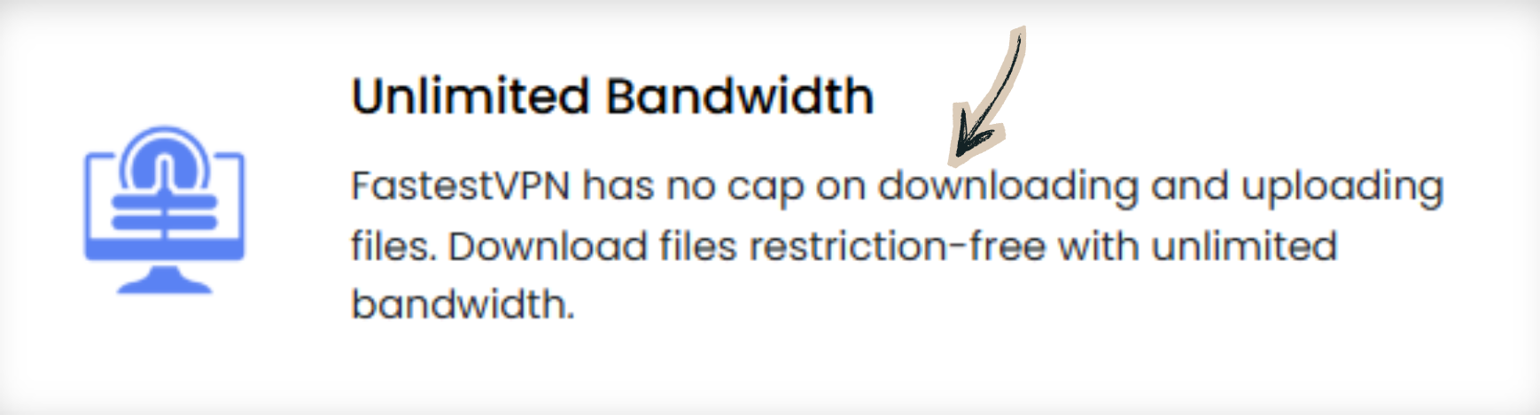 FastestVPN Unlimited Bandwidth