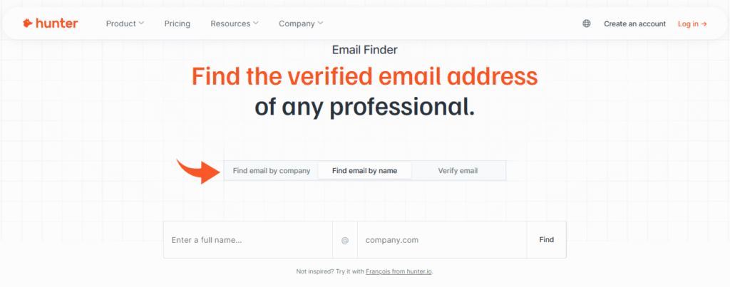Hunter IO Email Finder