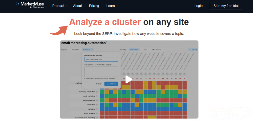 Marketmuse Site Heatmaps