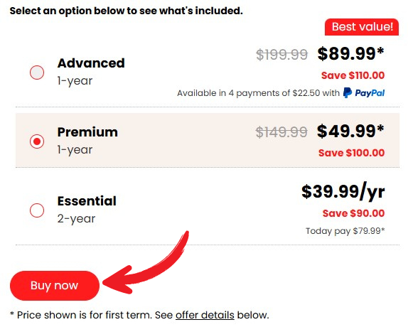 McAfee VPN pricing