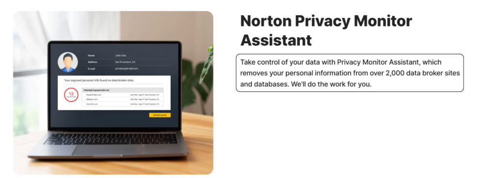 Norton Privacy Monitor Assistant