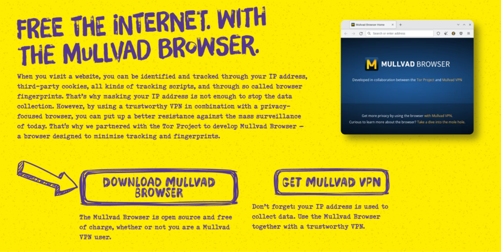 Browse in Mullvad