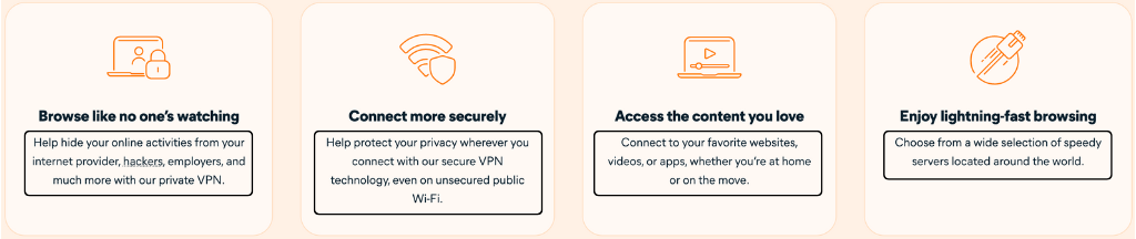 Avast VPN features
