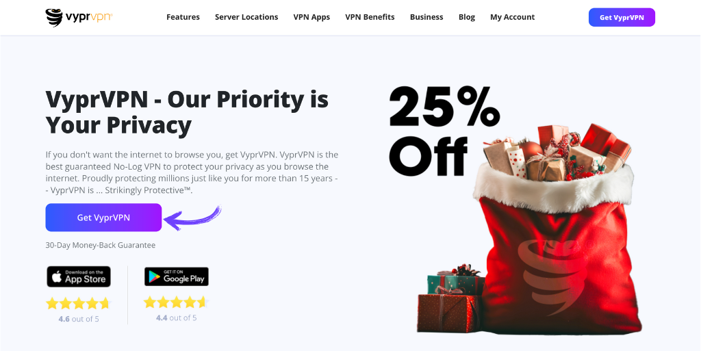 VyprVPN Homepage