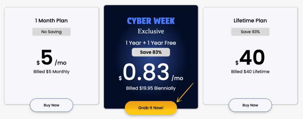 FastestVPN Pricing