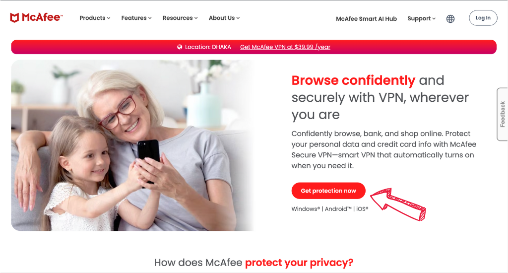 Getting Started McAfee with The VPN