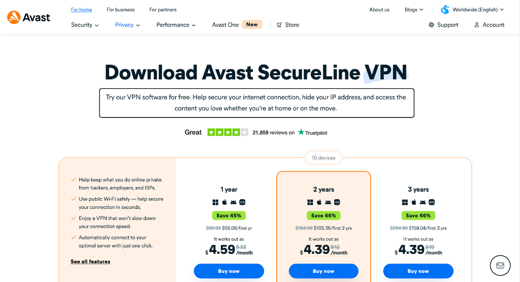Getting started with Avast Vpn
