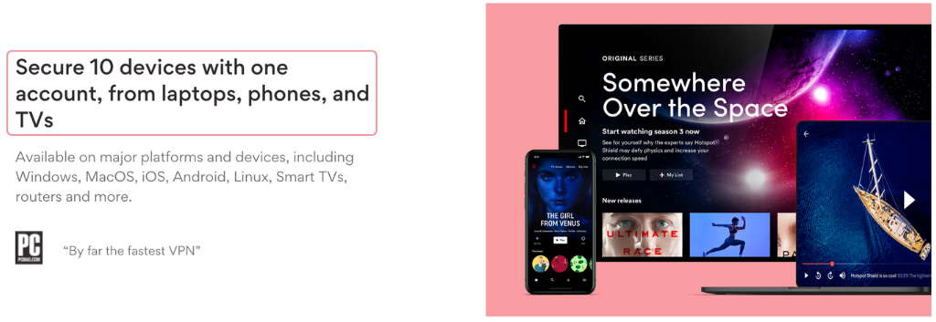 10 Devices with One Account in Hotspot Shield
