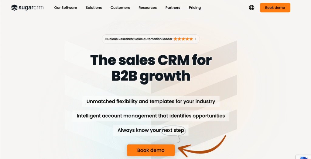sugarcrm homepage