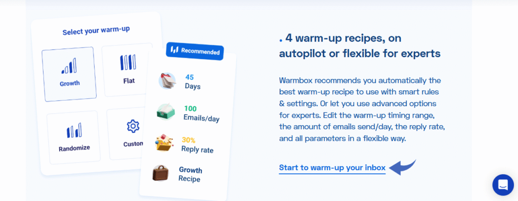 Warmbox Custom Warm-Up Options