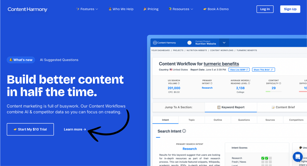 content harmony homepage