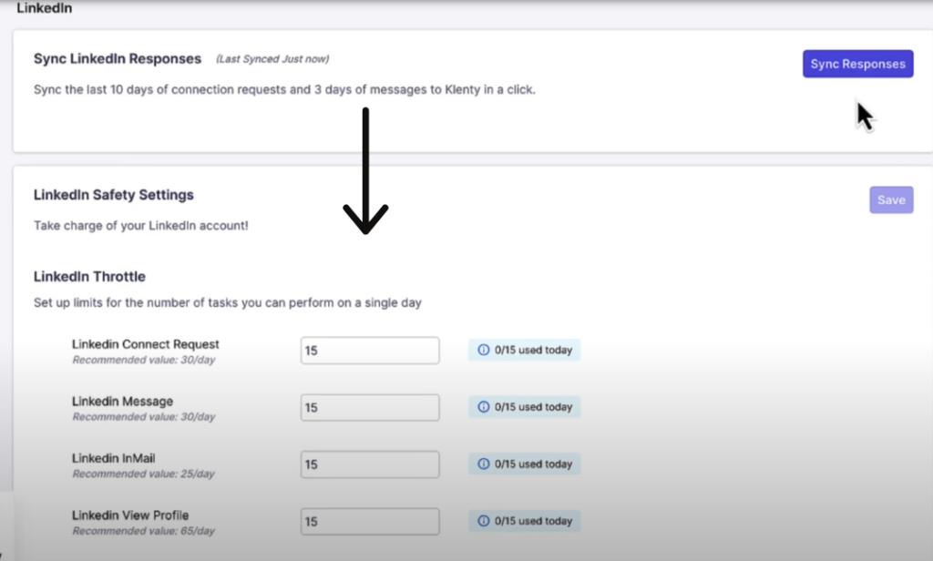 klenty linkedin automation