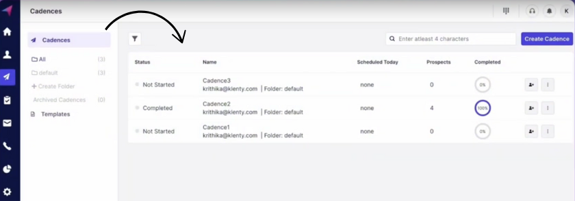klenty multichannel cadences