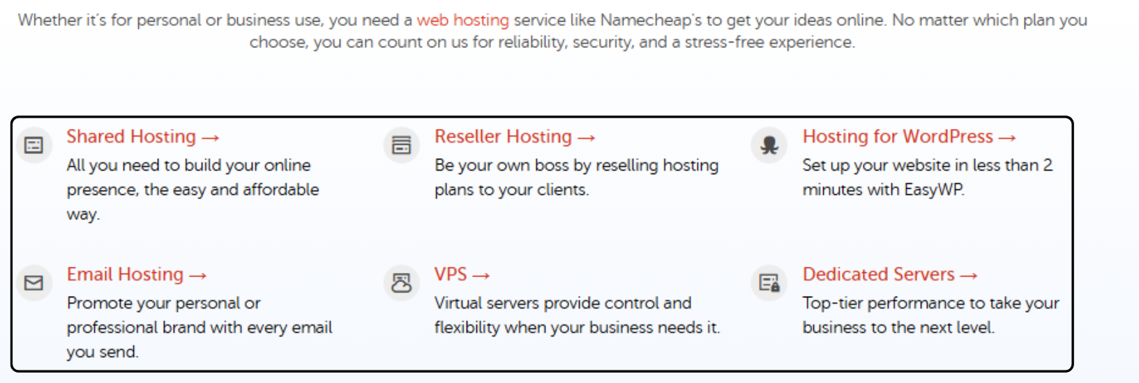 namecheap top benefit