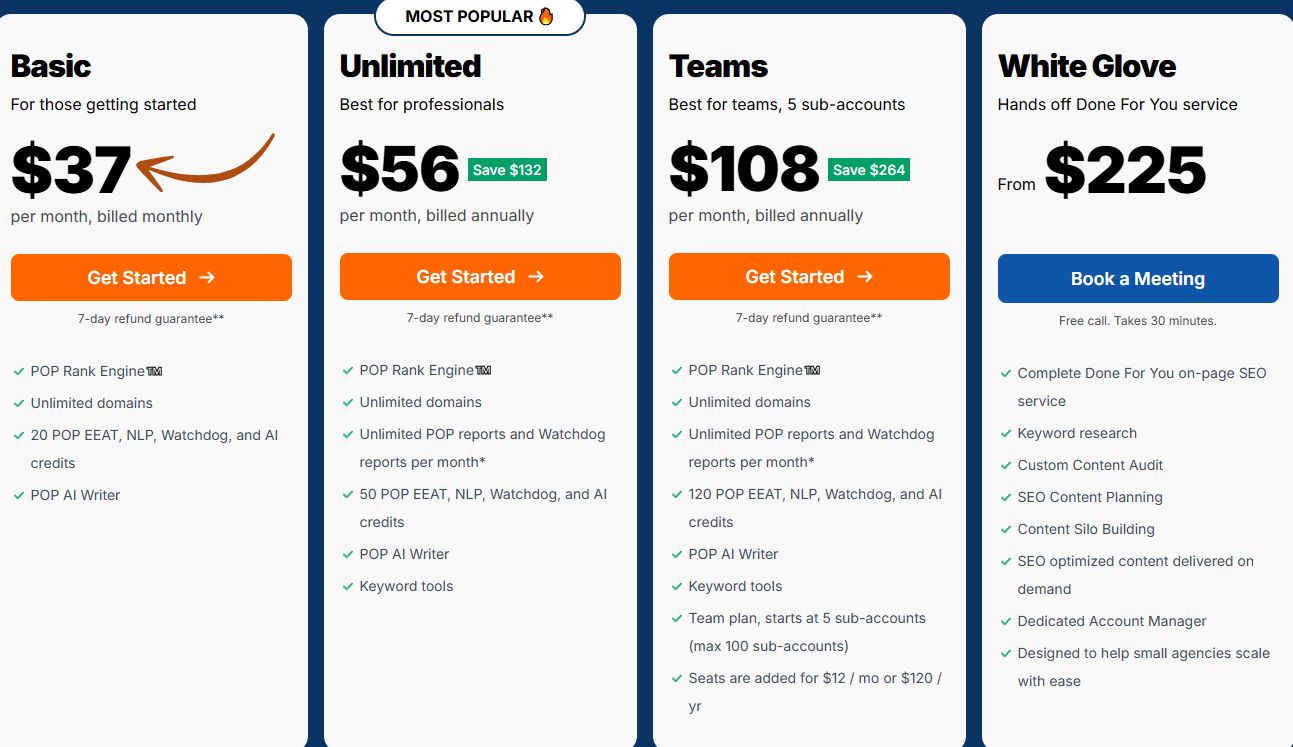 page optimizer pro pricing