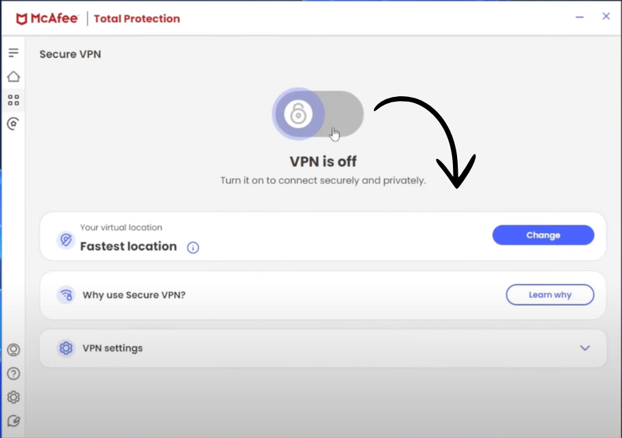 mcafee vpn