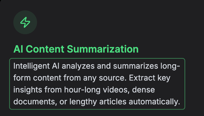 notevibes AI Content Summarization