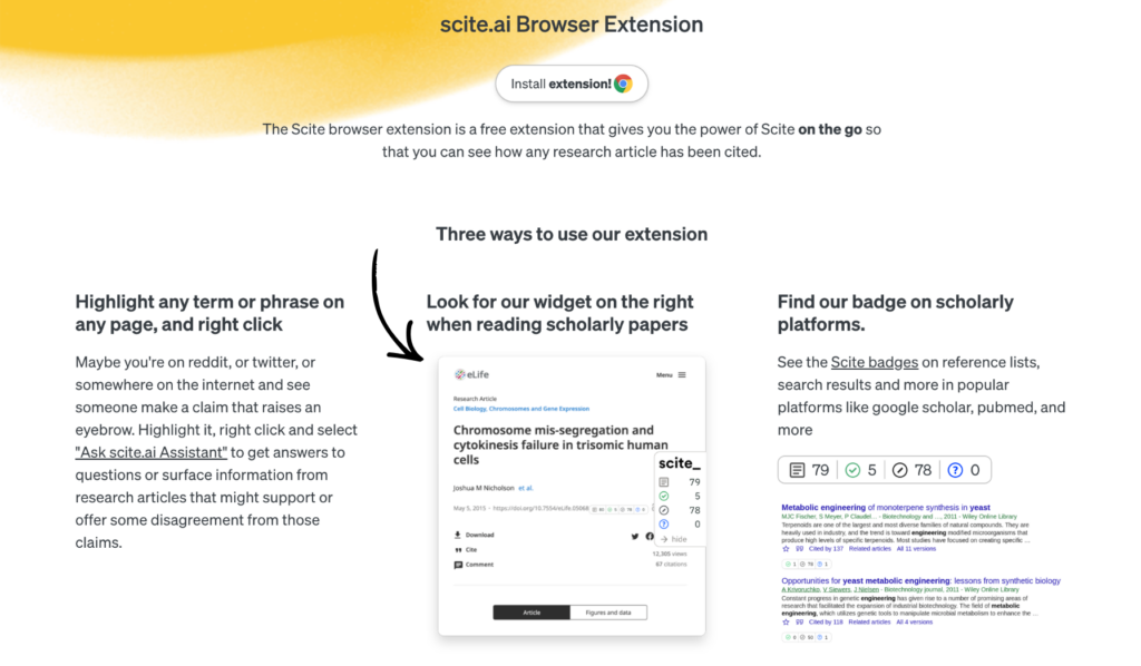 scite Browser Extension