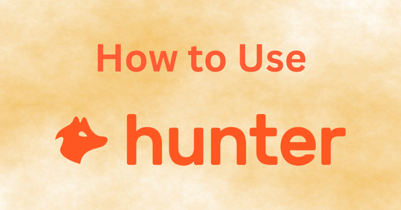 how to use hunter io