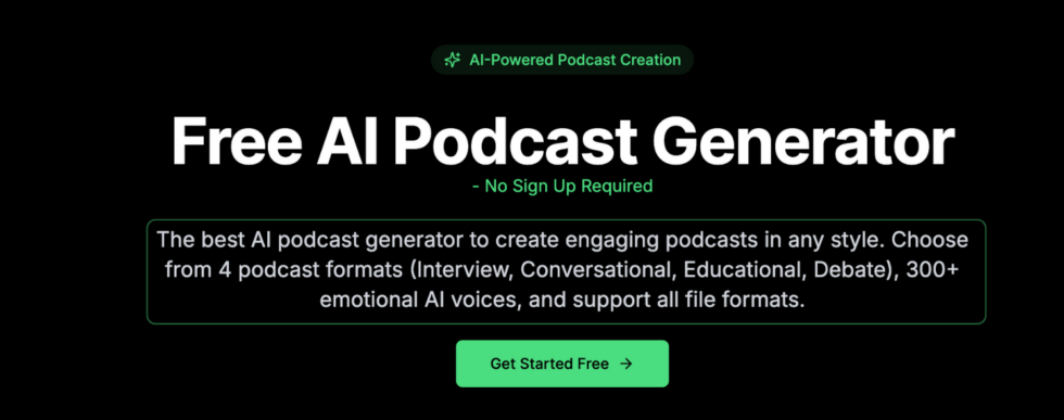 Free AI Podcast Generator