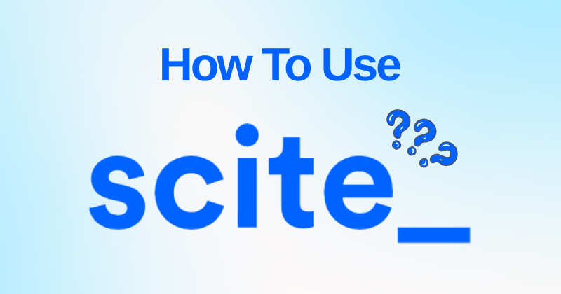 How to use Scite