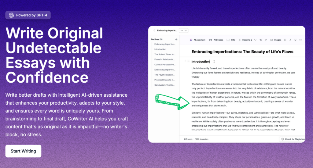 cowriter Undetectable Essay